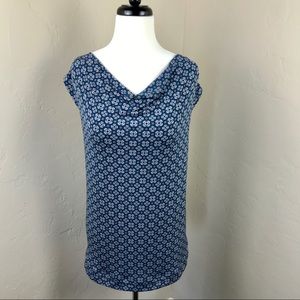 Banana Republic Factory Drape Neck Sleeveless Top